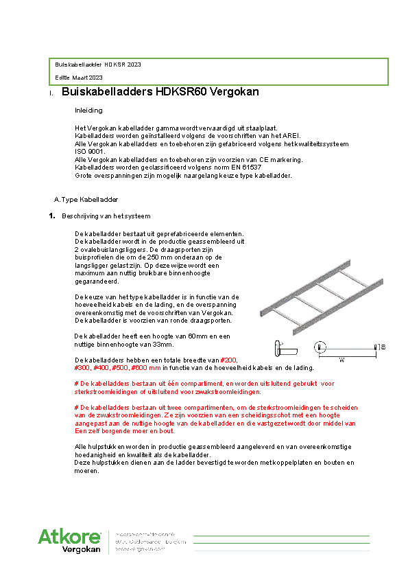 4.Lastenboek_HDKSR60 Buiskabelladders_Vergokan_2023